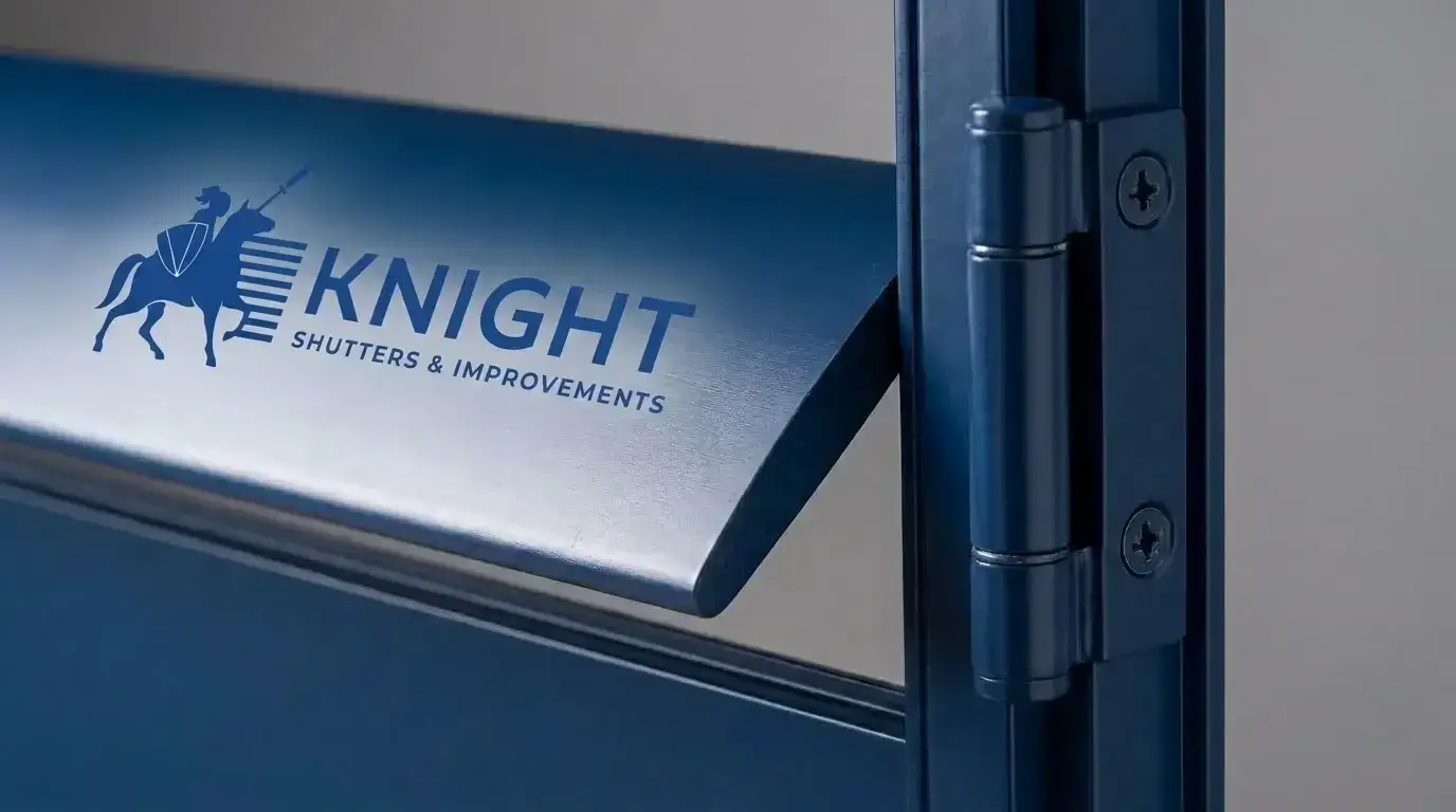 Indoor and outdoor plantation shutters compared side by side — Knight Shutters & Improvements, Adelaide